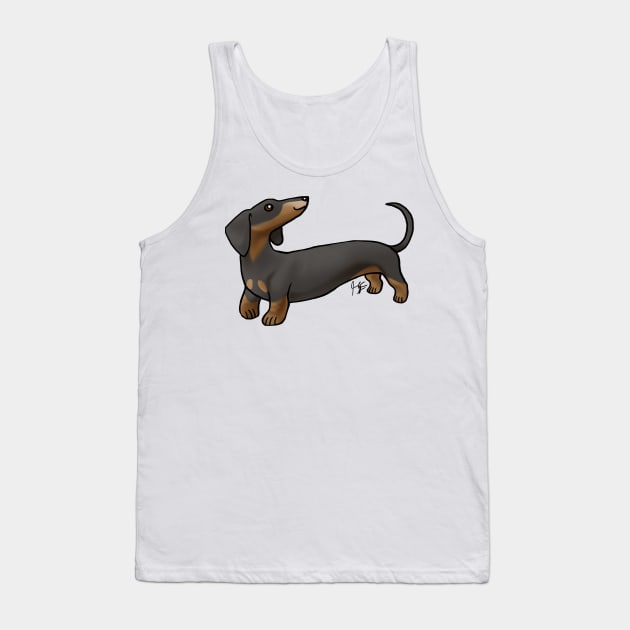 Dog - Dachshund - Black and Tan Tank Top by Jen's Dogs Custom Gifts and Designs